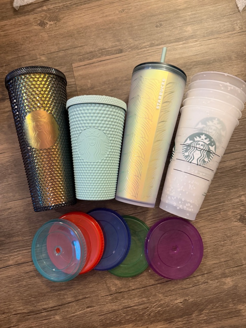 All new. Comes with straws.